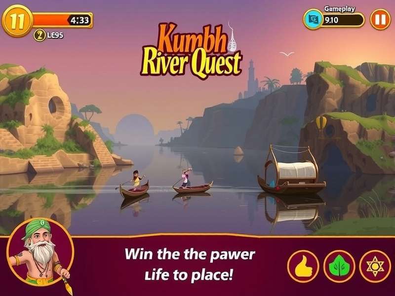 Kumbh River Quest Gameplay Screenshot
